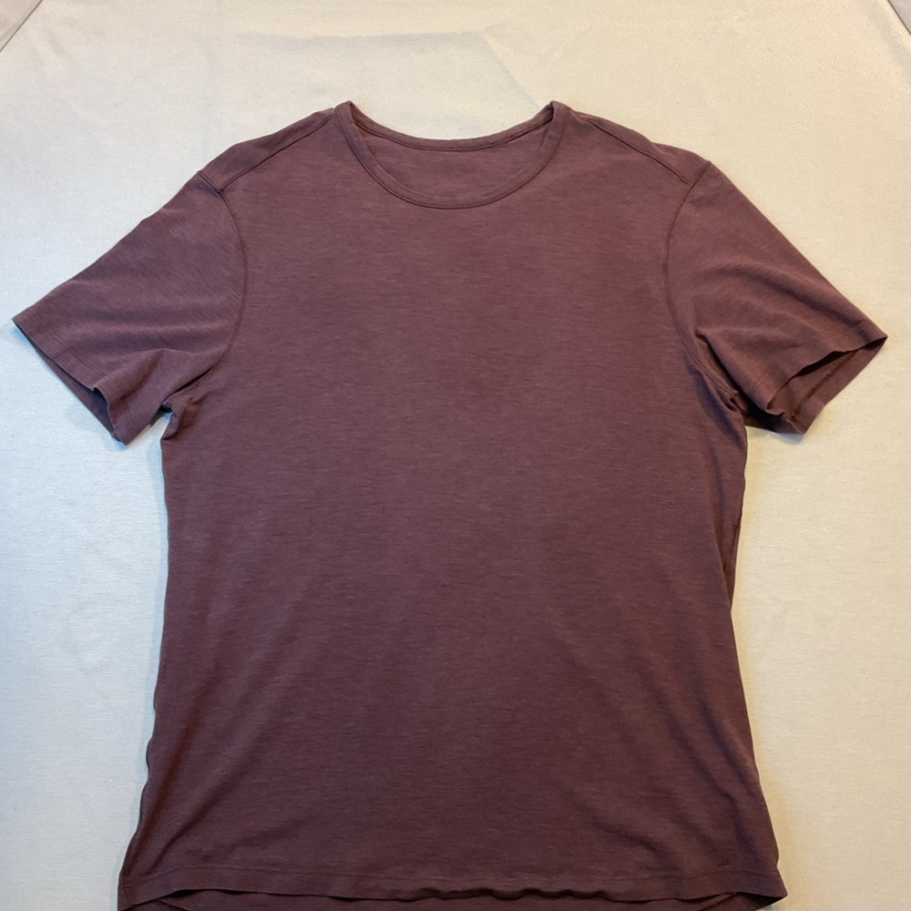 Lululemon Maroon Short Sleeve Basic T-Shirt, Size M Comfort (No Tags)